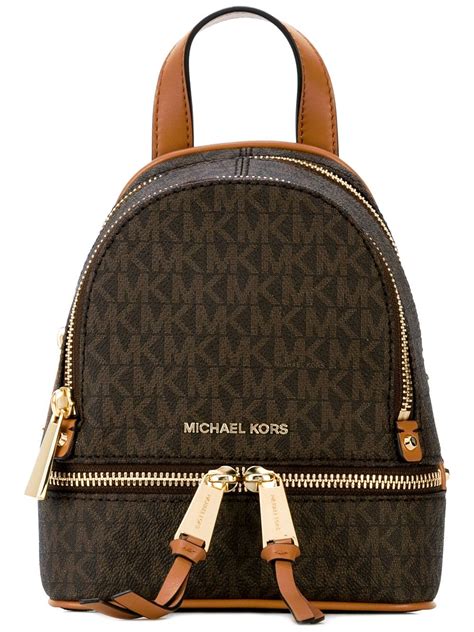 michael kors mini backpack brown|michael kors small black handbag.